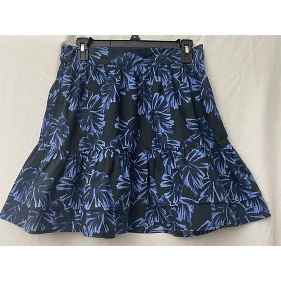 Who What Wear Blue Floral Skirt Size Small Elastic Waist NWT - Picture 1 of 7